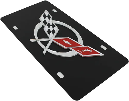 Vista 3 de Eurosport Daytona - Compatible con banderas Chevrolet Corvette C5 1996-2004 - Placa de matrícula de acero al carbono