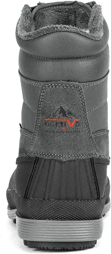 Vista 5 de NORTIV 8 - Botas de nieve para hombre con aislamiento impermeable para invierno