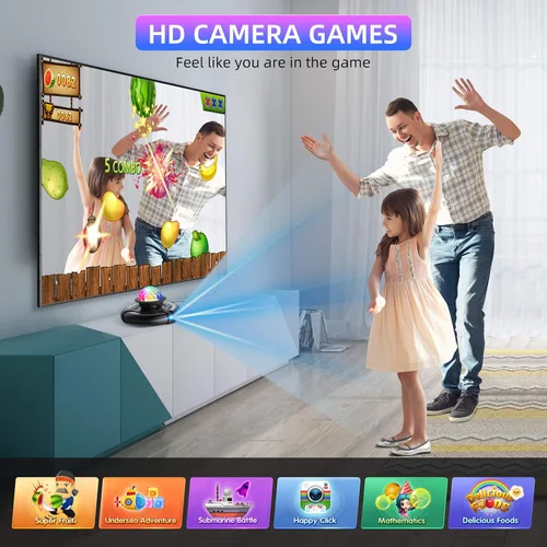 Vista 4 de FWFX Tapete de baile inalámbrico para TV, almohadilla de baile electrónica musical para 2 jugadores para niños y adultos, para juegos de fiesta