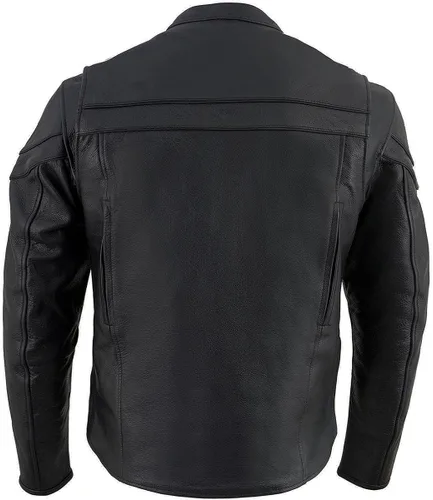 Vista 2 de Chamarra de piel Leather King para hombres