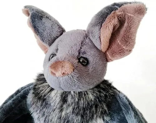Vista 3 de Enivtfz Juguetes de Peluche de Murciélago Grande de 12", Animal de Peluche Murciélago Gótico Espeluznante Murciélagos Realistas Muñeco de Peluche