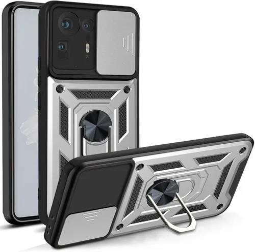 Vista 221 de Compatible con Tecno Pova Neo 2 Bracket Shell, con cubierta deslizante para lente de cámara compatible con Tecno Pova Neo 2 LG6n Case Negro