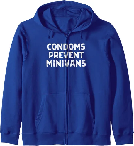 Vista 3 de Condones Prevenir Minivans Divertida despedida de soltero con cremallera sexual segura, Negro