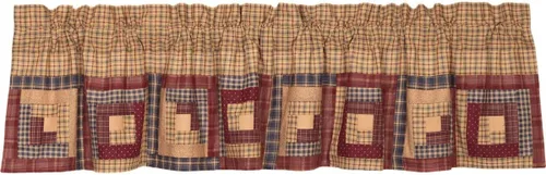 Vista 8 de VHC Brands Cortinas Rústicas de Algodón a Cuadros Verde Cedro Ridge con Bolsillo para Barra y Alzapaños, Par de Paneles
