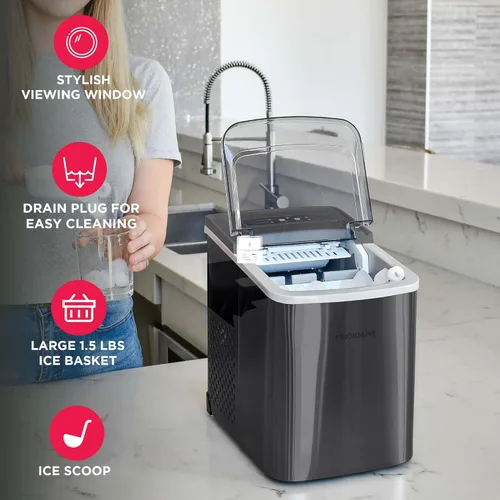 Vista 3 de Frigidaire - Máquina para hacer hielo, tamaño mediano