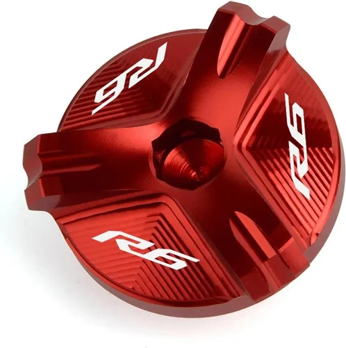Vista 14 de Tapa de tapón de llenado de aceite de motor CNC para motocicleta, compatible con Yamaha YZF R1 R3 R6 YZFR1 1998-2020 YZFR3 2015-2021 YZFR6 YZFR6S R1