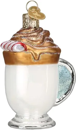 Vista 57 de Old World Christmas - Adorno de bebé blanco de un solo pieza de vidrio soplado para árbol de Navidad, decoración festiva hecha a mano, colección