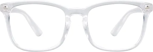 Vista 55 de Onrtry Gafas sin receta para hombres y mujeres, lentes transparentes cuadradas