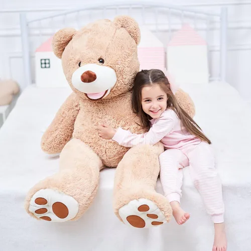 Vista 4 de IKASA - Peluche gigante, oso de peluche gigante Marrón