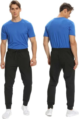Vista 4 de Paquete de 12 pantalones deportivos para hombre, pantalones deportivos de entrenamiento para hombre, pantalones deportivos con bolsillos