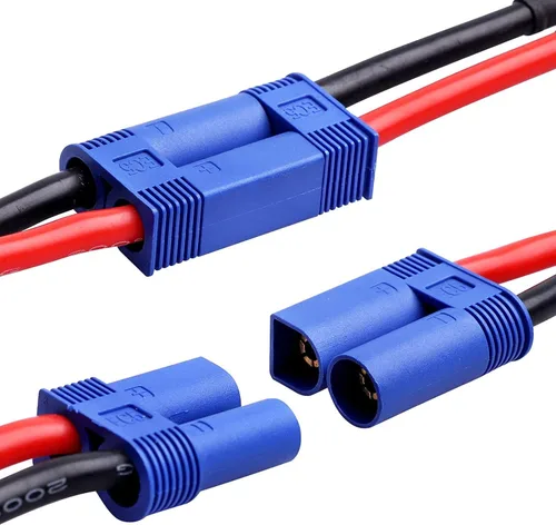 Vista 6 de 20 pares EC5 bala banana conector hembra macho 0.197 in bala oro conector para RC ESC LIPO batería