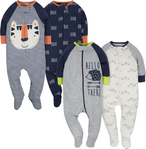 Vista 53 de Gerber Sleep 'n Play - Mamelucos para niños, paquete de 4