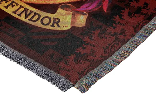 Vista 7 de Northwest Manta Tapiz Tejida de Harry Potter, Decoración del Hogar de Diseñador, Moderno, Regalo Único, 48" x 60", Escudo de Gryffindor Escudo