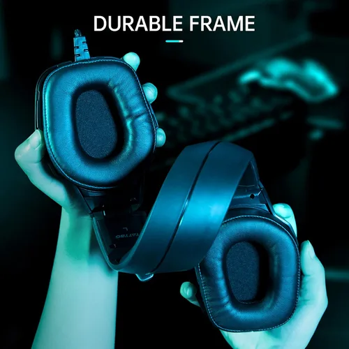 Vista 7 de New Gaming Headset for PC PS4 PS5 Xbox One Switch Stereo PS4 Headset with 90 Rotatable Earpads Noise-Cancelling Mic
