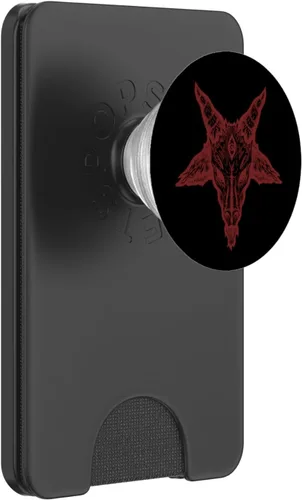 Vista 7 de Baphomet - Criatura humanoide cabra que representa el mal y el bien PopSockets adhesivo PopGrip