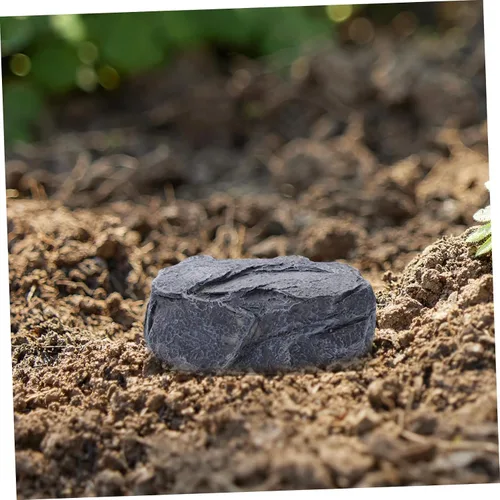 Vista 7 de Resin Stone Shape Key Hider Storage Box for Outdoor Garden Decor Unique Accent Piece, Blends Surroundings, Realistic Stone Look, Easy to Move