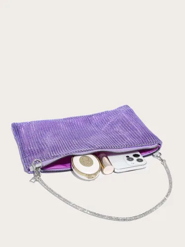 Vista 4 de Verdusa Bolso de noche con diamantes de imitación brillantes para mujer