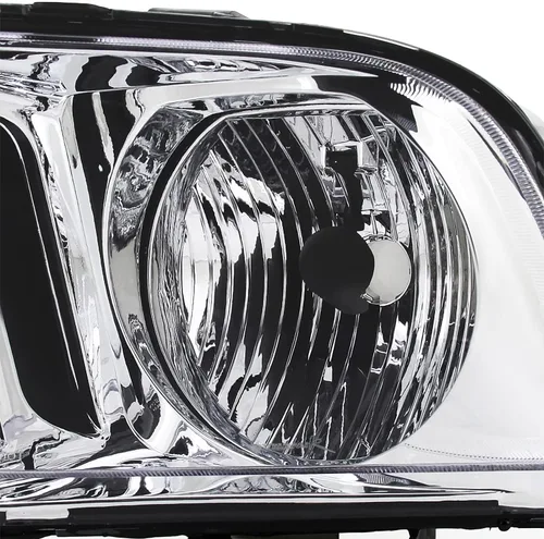 Vista 5 de Spec-D Tuning Faros delanteros cromados compatibles con Ford Mustang 2005-2009, conjunto de par izquierdo + derecho