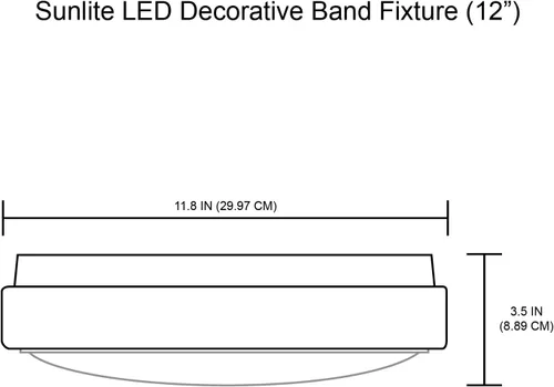 Vista 3 de Lámpara de techo LED con borde de níquel cepillado, 15 vatios, regulable, 12 pulgadas, 30K, blanco cálido
