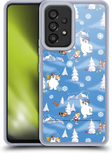 Vista 8 de Head Case Designs Officially Licensed Frosty the Snowman Movie Pattern 1 Patterns Gel Case [Military Grade Protection] Compatible with Samsung