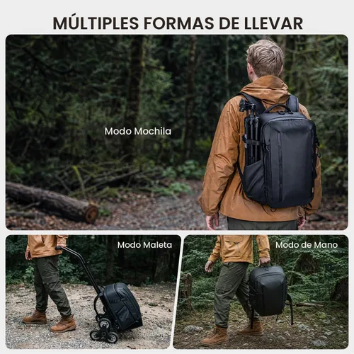Vista 5 de RaLeno Camera Backpack, 22L+5L Expandable Camera Bag for Photographers