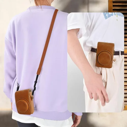 Vista 6 de Rieibi Funda para cámara Sony ZV1F/ZV1/Ricoh GR IV/IIIx/Ricoh III/Fujifilm X-Half/X-HF1/Panasonic LX9 LX10 LX15/Canon G7X III / G7X II / SX740 HS