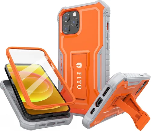 Vista 7 de FITO - Funda protectora de doble capa a prueba de golpes y cuerpo completo con protector de pantalla, soporte integrado
