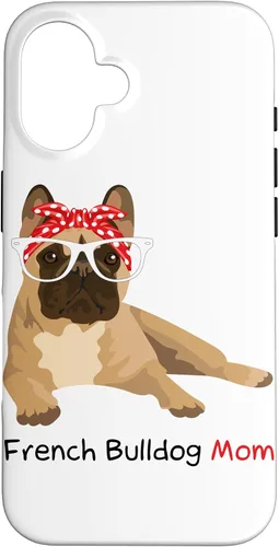 Vista 32 de French Bulldog Mom Bandana Womens Frenchie Case for iPhone 17