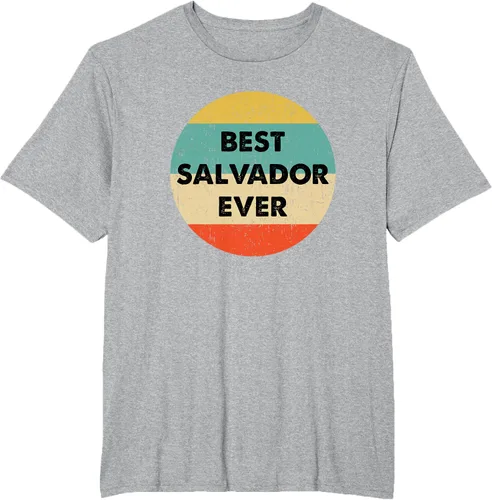 Vista 42 de Camiseta con nombre de Salvador, Negro