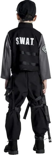 Vista 2 de Dress Up America Disfraz Swat para niños, disfraz de policía S.W.A.T. para niños y niñas