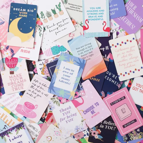 Vista 8 de Mr. Pen Tarjetas de aliento - 100 piezas, citas inspiradoras y motivacionales, tarjetas de bondad