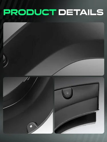 Vista 11 de Guardabarros YHTAUTO estilo remachado con pernos de bolsillo para Sierra 1500 2007-2013 Compatible with GMC Sierra 1500