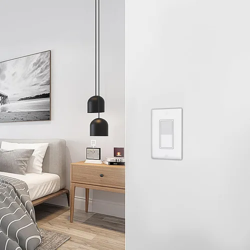 Vista 9 de ThunderWay - Interruptor de luz para decoración de 3 vías con placas de pared, 15 A 120/277 V, interruptores basculantes de pared Decora de tres