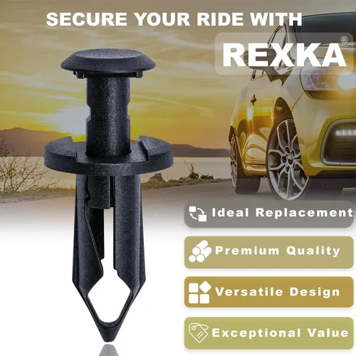 Vista 5 de Rexka 30 piezas de guardabarros protector contra salpicaduras clip compatible con GM 21075686 11561878 Saturn Buick Chevrolet Cadillac GMC Hummer