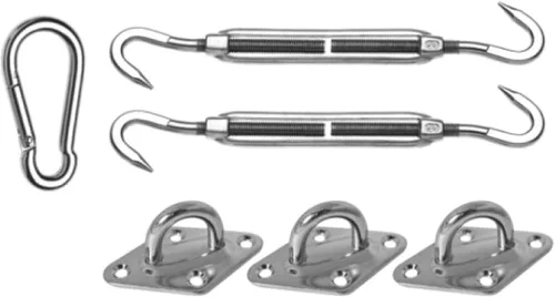 Vista 7 de Coolaroo Coolhaven - Kit de vela para exteriores, 95 % de bloqueo UV, transpirable, con herrajes de acero inoxidable para patio, terraza, jardín