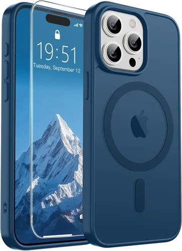 Vista 60 de SUPFINE Funda magnética para iPhone SE 2022 (3ª)/2020 (2ª), iPhone 8 (compatible con MagSafe) (protección contra caídas de grado militar), funda