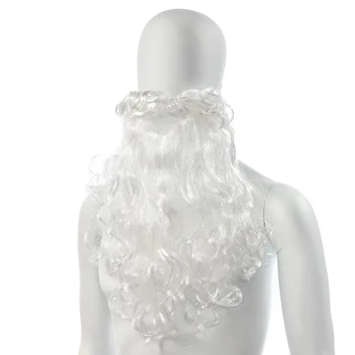 Vista 5 de Green Sky Conjunto de peluca de Papá Noel y barba de Papá Noel