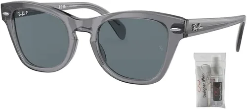 Vista 2 de Ray-Ban RB0707S - Gafas de sol cuadradas para hombres y mujeres + paquete con kit de gafas de cortesía de diseñador iWear