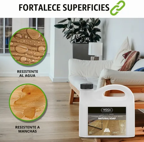 Vista 5 de WOCA Limpiador concentrado de jabón natural para pisos de madera aceitada