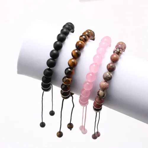 Vista 7 de Pulseras magnéticas a juego con tu novio y novia con cuentas para mujeres, hombres, amantes de los mejores amigos, pulseras de conexión para regalo