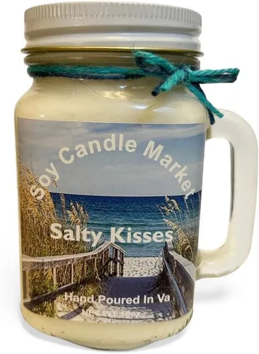 Vista 108 de Velas perfumadas de soja Velas hechas a mano y altamente aromáticas que queman hasta 85 horas en tarro de cristal, perfectas para decoración