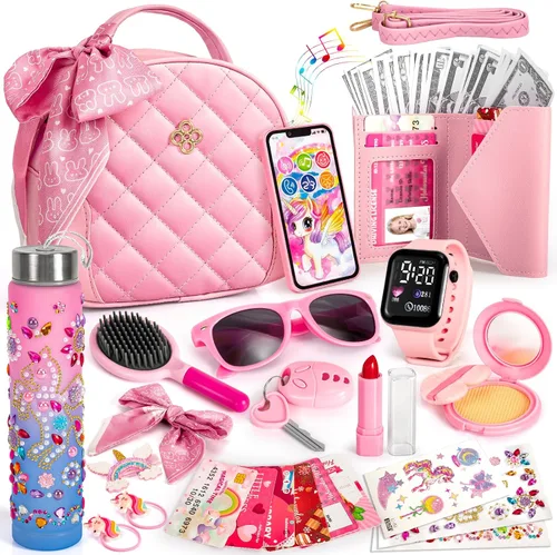 Vista 10 de Hohosunlar Bolso de regalo para niña de 3, 4, 5, 6, 7, 8, accesorios