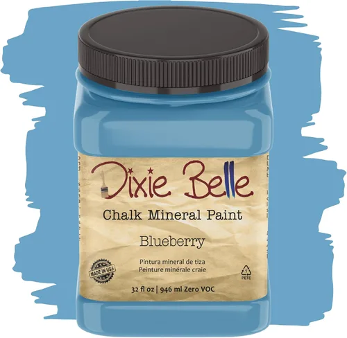 Vista 322 de Pintura para muebles con acabado de tiza Dixie Belle Paint Company - Amatista (4oz) - Pintura mineral de tiza chic púrpura profundo mate