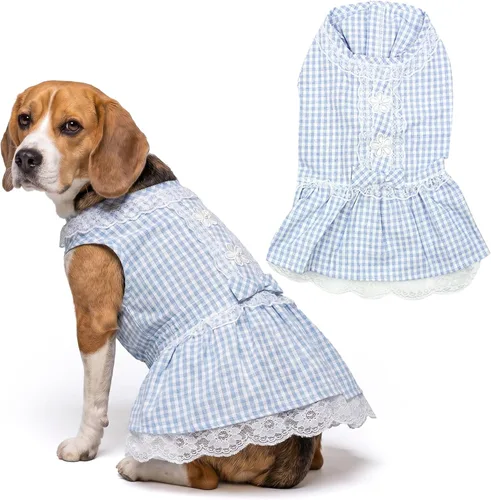 Vista 133 de Parisian Pet Chambray - Vestido para perro - Ligero sin mangas para perro, niña, talla XS Chambray en general