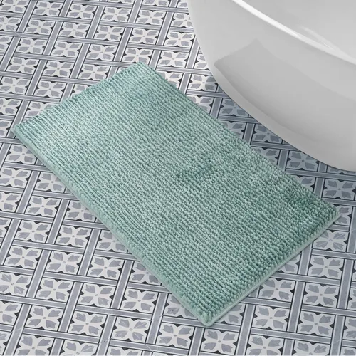 Vista 31 de Laura Ashley - Juego de 2 tapetes de baño de chenilla suave, 20 x 34 pulgadas, color azul