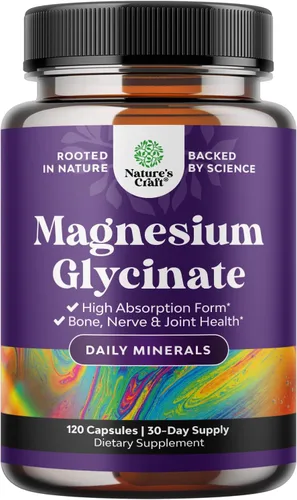 Vista 9 de Suplemento mineral de glicinato de magnesio de 400 mg, suplemento de magnesio calmante para mujeres y hombres, apoyo natural del sueño para la salud
