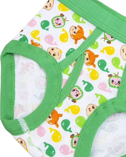 Vista 5 de Coco Melon Boys' Tienda Exclusive 10-Pack of 100% Soft Combed Cotton Briefs in Sizes 18m, 23t and 4t