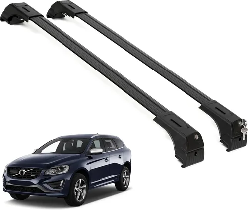 Vista 14 de ERKUL Barras transversales para techo de alta resistencia de 220 libras para Volvo XC40 2019-2026 Monturas metálicas sólidas Barras