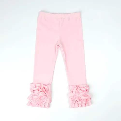 Vista 33 de HOOLCHEAN Leggings de algodón con volantes para bebés y niñas pequeñas