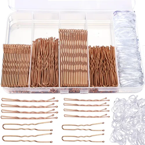 Vista 9 de Teenitor 300 horquillas para el cabello, color negro, 100 alfileres negros de 2 pulgadas, 2.75 pulgadas, 100 horquillas para el cabello para mujeres
